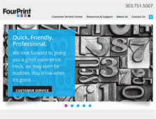 Tablet Screenshot of fourprint.net